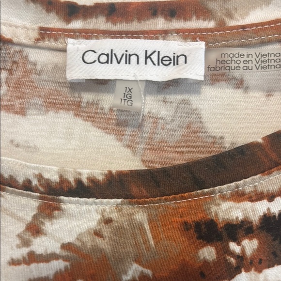 Calvin Klein Animal Print Blouse - Picture 2 of 5